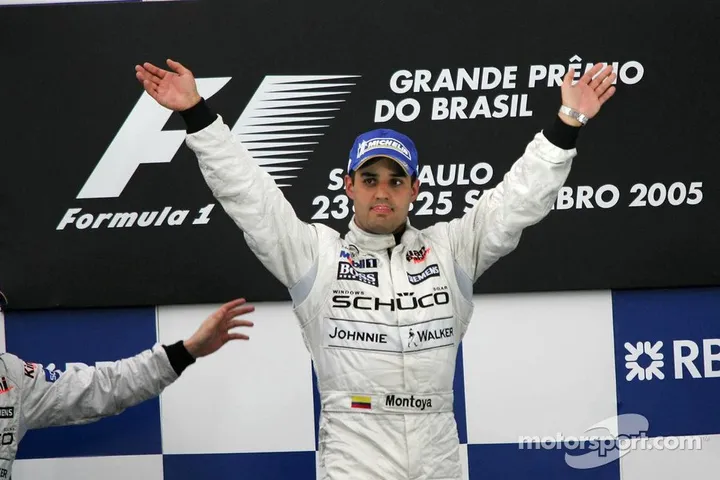 McLaren Team on Twitter: "On this day in 2005 Juan Pablo Montoya wins the Brazilian GP with Kimi Raikkonen 2nd. A ideal 1-2 finish for the Team. #F1 #juanpablomontoya #mclarenteam #brazilianGP The most underrated gp drivers of all time /