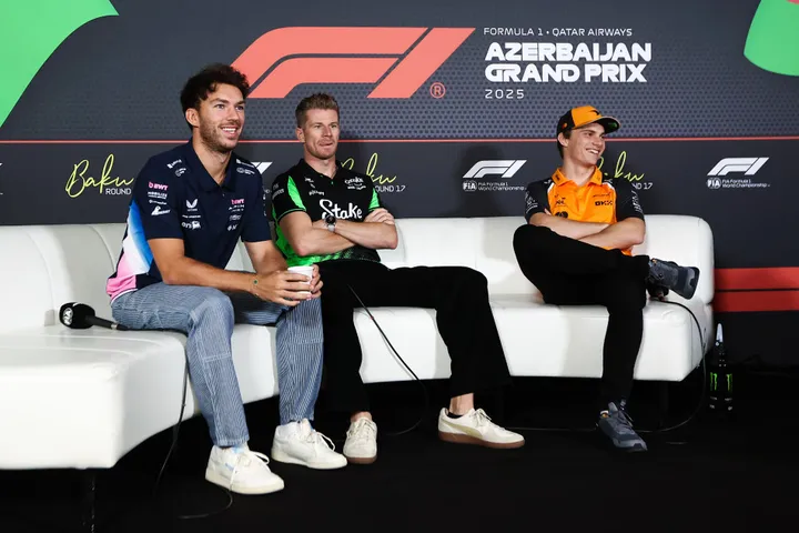 Gasly hulkenberg piastri sprint races f1 press conference