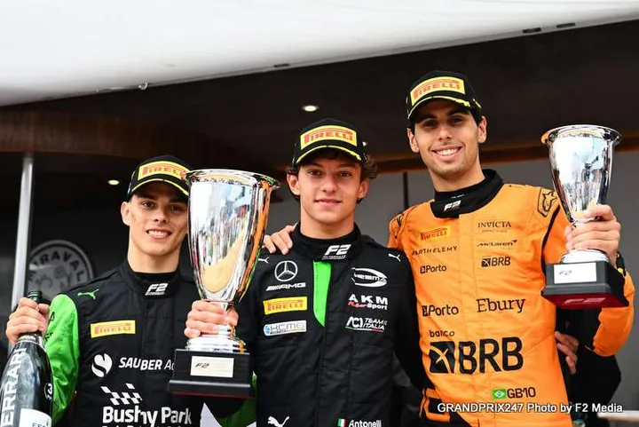 formula 2 podium silverstone antonelli