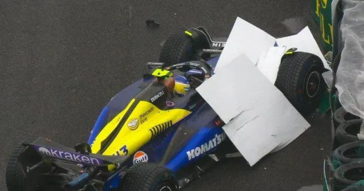 Red flag colapinto crash