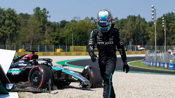 Lesson learned' says Kimi Antonelli after 52g crash sees him end maiden Mercedes FP1 in the Monza barriers | Formula 1®