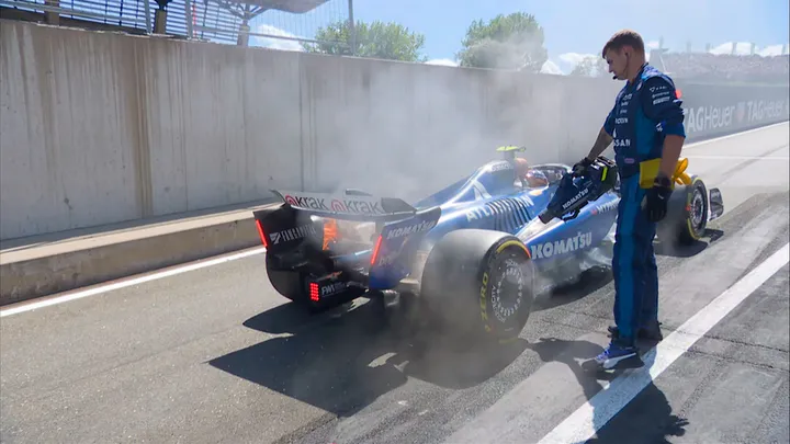 2025 Austrian Grand Prix: Race start aborted after Sainz’s brakes catch fire
