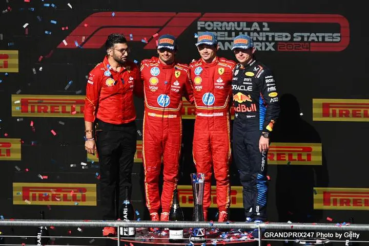 leclerc sainz verstappen austin 2024