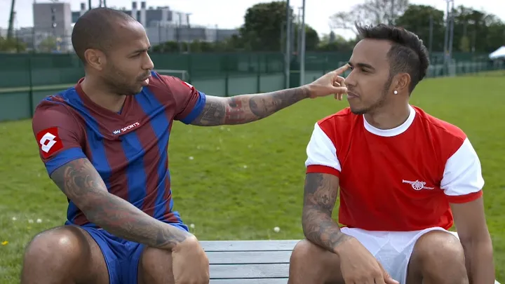 Champion Chat with Lewis Hamilton &amp; Thierry Henry - Winners &amp; Losers! - YouTube