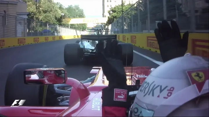 Hamilton and Vettel Collide in Baku | F1 Most Dramatic Moments 2017 - YouTube