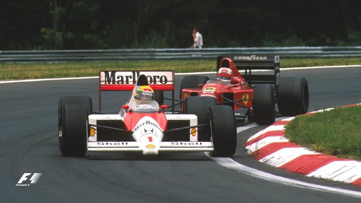 Magic Mansell Defeats Senna | 1989 Hungarian Grand Prix - YouTube
