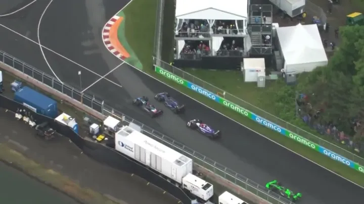 Alex Albon's double overtake (Onboard &amp; Helicopter pov) | F1 Canadian GP