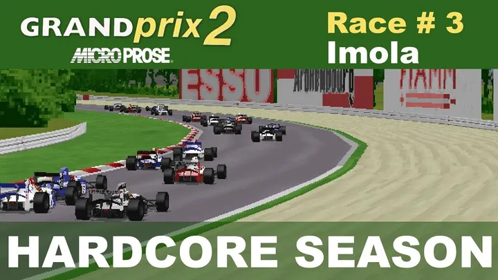 Microprose Grand Prix 2 - Race #03 - Imola (Hardcore Season)