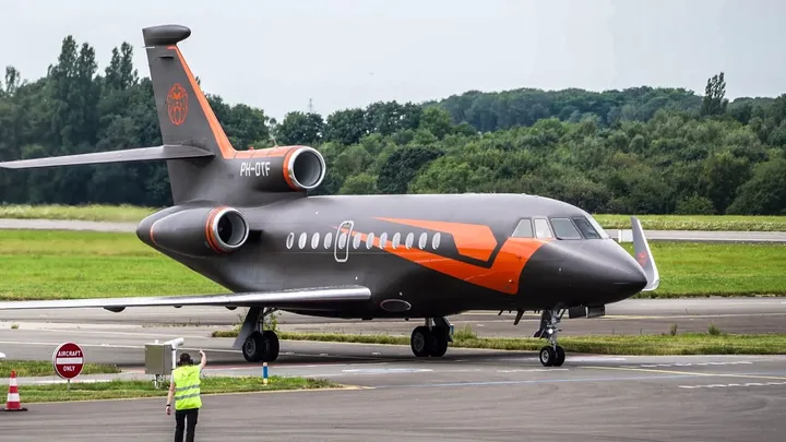 Max Verstappen Arriving in his Private Jet for the F1 Belgian Grand Prix 2024
