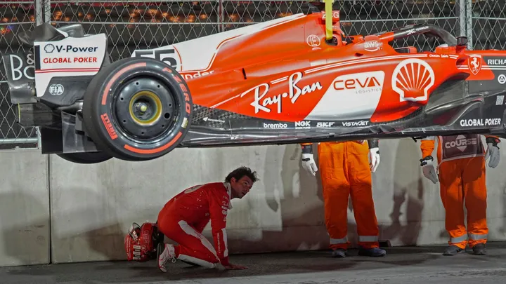 Las Vegas GP: First practice cancelled after broken manhole cover damages car of Carlos Sainz | F1 Vasseur: For sure I'm frustrated