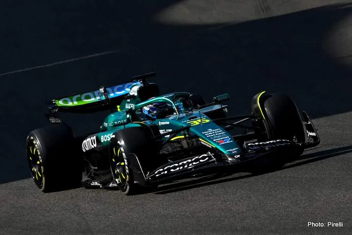 ABU DHABI, UNITED ARAB EMIRATES - DECEMBER 09: Jak Crawford of the United States driving the (35) Aston Martin AMR25 during F1 Testing at Yas Marina Circuit on December 09, 2025 in Abu Dhabi, United Arab Emirates. (Photo by Rudy Carezzevoli/Getty Images)