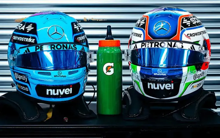 gatorade helmet f1-001 mercedes pepsico
