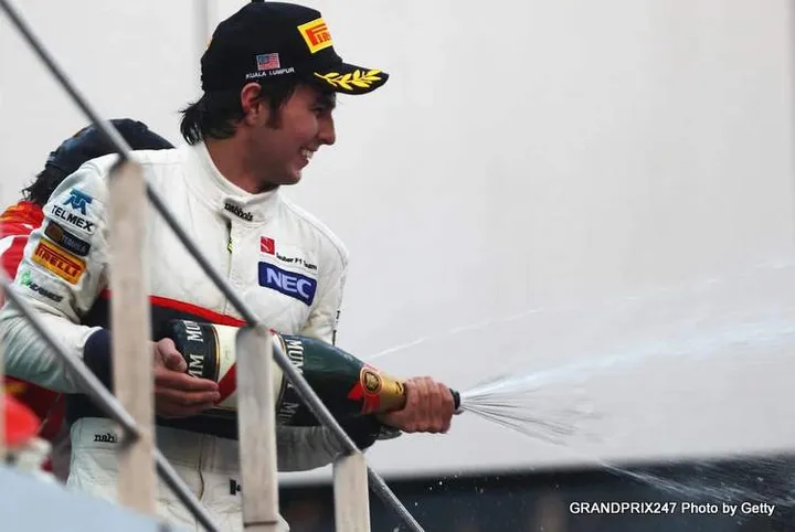 perez sauber podium 2025