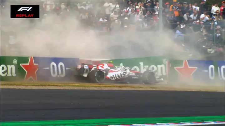 bearman crash suzuka barriers