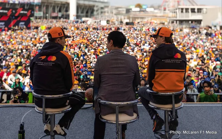 piastri norris suzuka f1 fans
