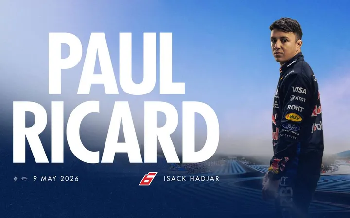 Isack Hadjar Red Bull Paul Ricard