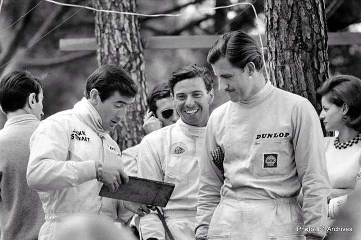 Jim Clark, Graham Hill. Jackie Stewart-002