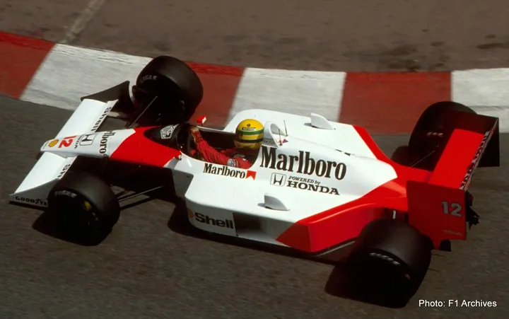 senna monaco f1 mclaren mp4/4 mp4-4