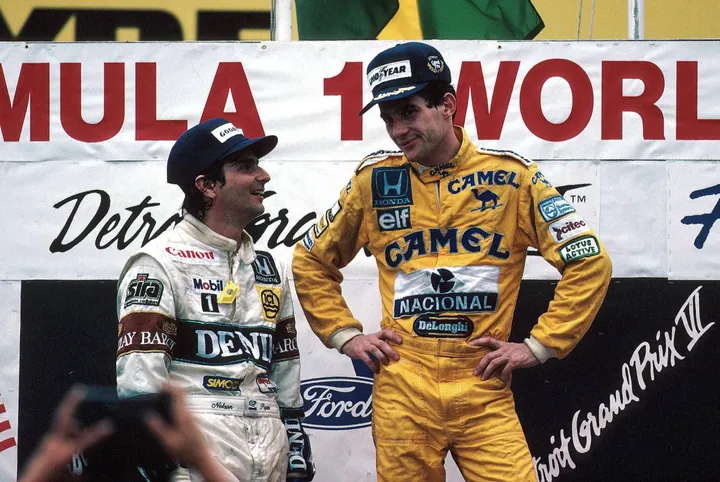 87USA16 senna piquet f1