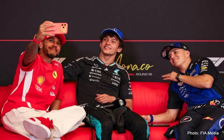 hamilton antonelli hadjar press conference Monaco