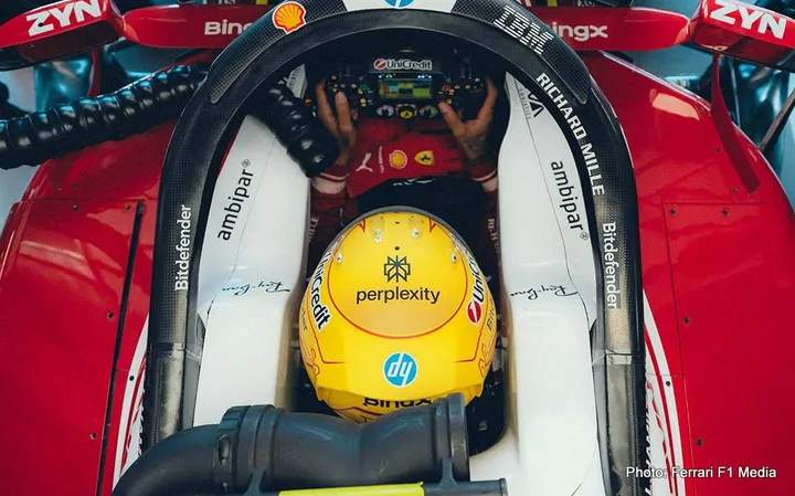 hamilton ferrari cockpit