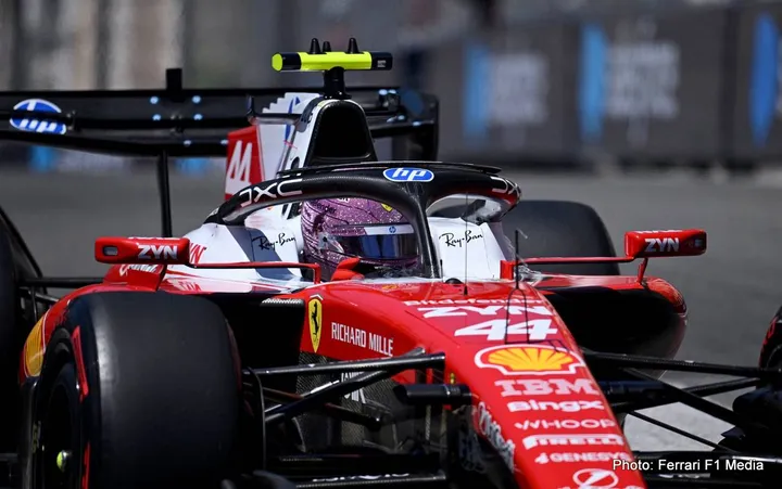 hamilton Ferrari F1 monaco qualifying
