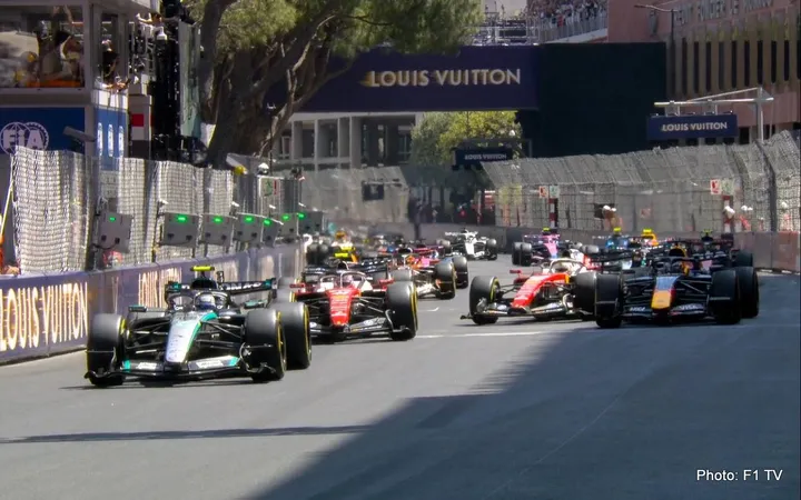 max verstappen stalls on the start monaco grand prix f1 start dnf