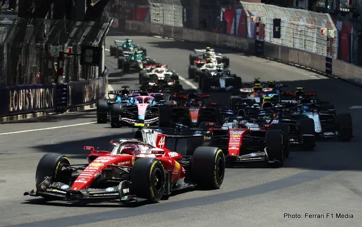 lewis hamilton ferrari f1 start monaco gp