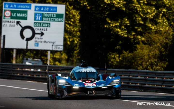 le mans test day alpine