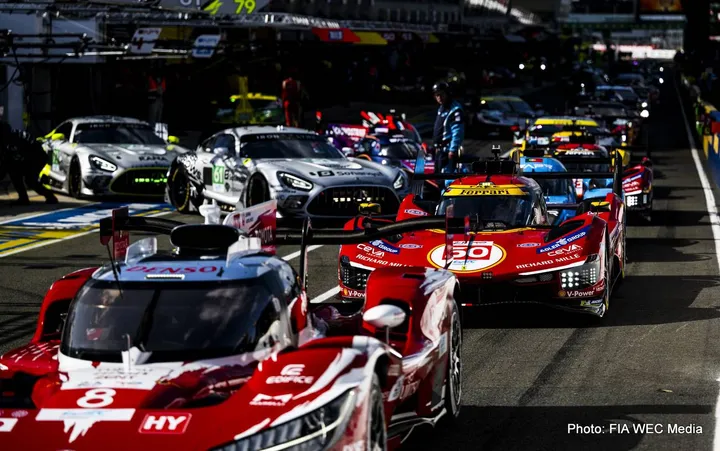 le mans test day ferrari wec h