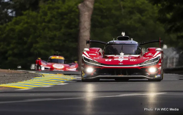 le mans test day toyota