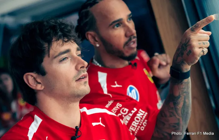 leclerc hamilton ferrari f1 monaco