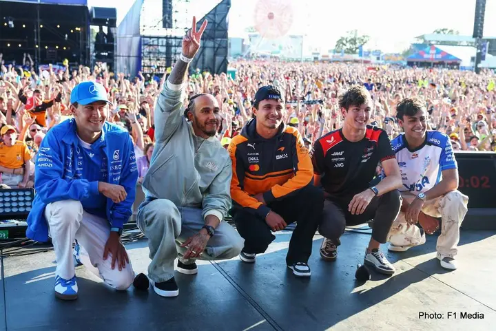 Hamilton-Russell-Norris-Lindblad-Bearman-Silverstone-2026