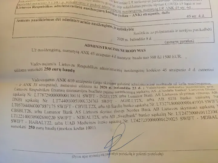 bauda dl 10min pokalbio