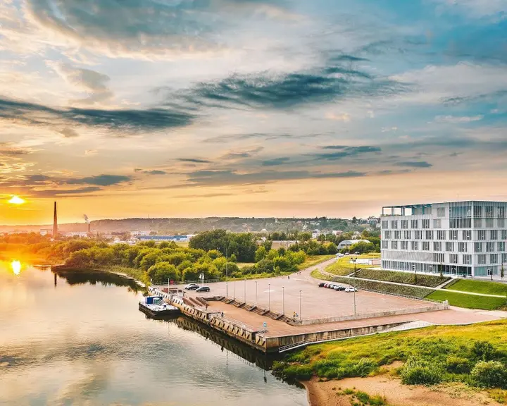 evolution building river