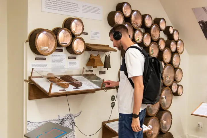 folkas str viduje tautines muzikos skyrius ekspozicija