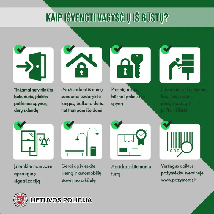 kaip isvengti vagysciu