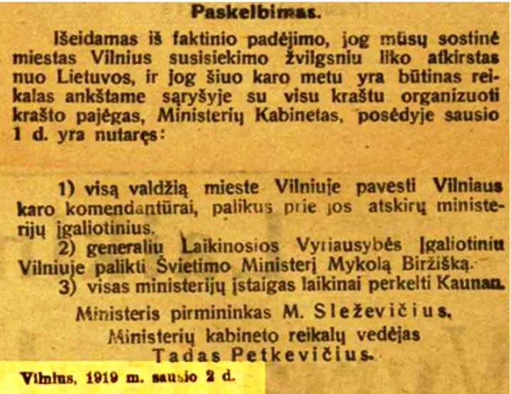 kaunas 1919 metais