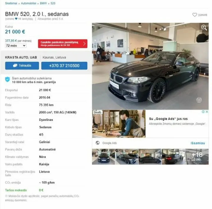 krasta auto parduodamas naudotas bmw pirkeja sokiravo 86832641