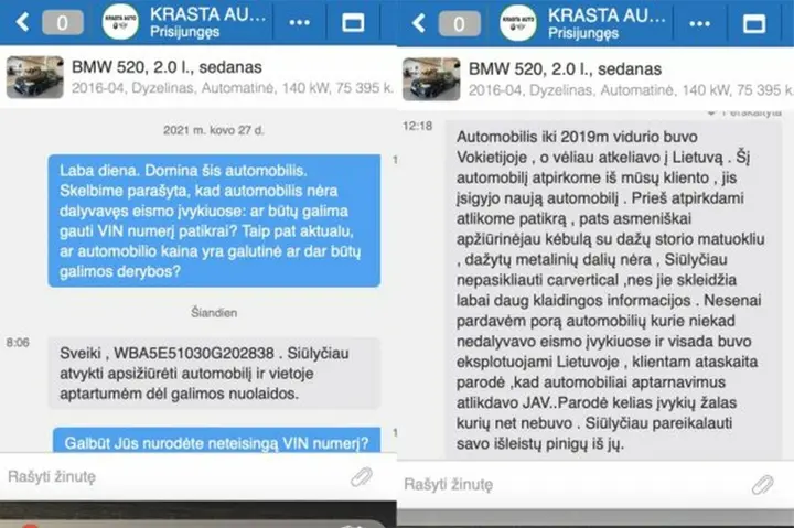 krasta auto parduodamas naudotas bmw pirkeja sokiravo 86832657