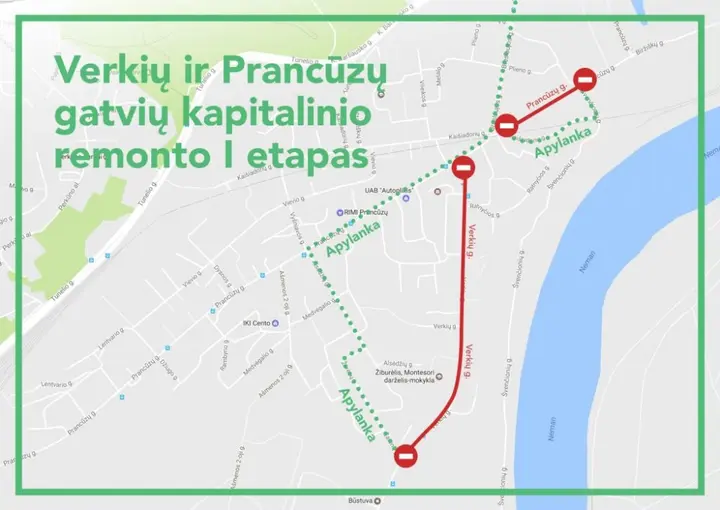 verkiu ir prancuzu gatviu rekonstrukcija
