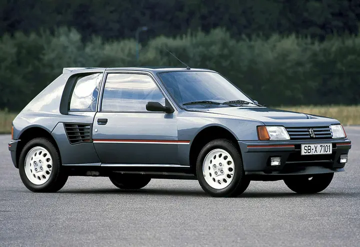 1984 peugeot 205 t16 tcr nuotr