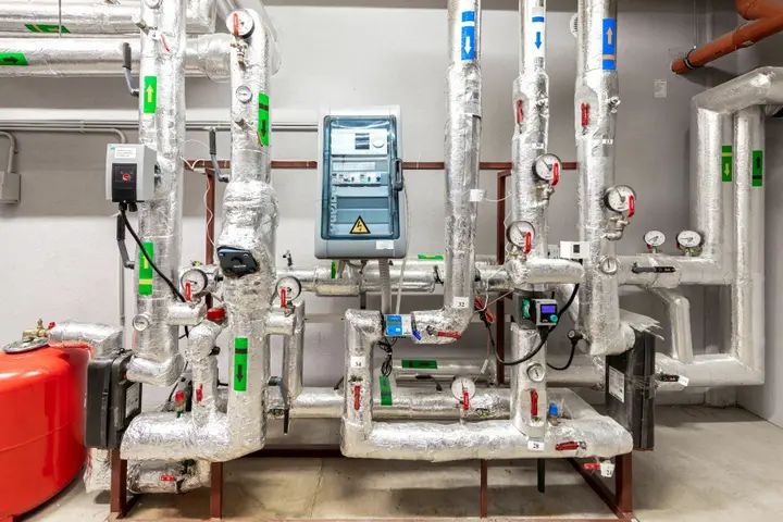modernizuotas silumos punktas daugiabutyje