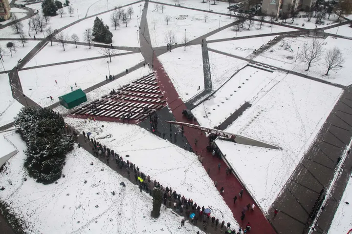 Kalniečiai iš gaisrininkų bokštelio