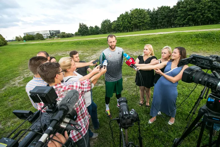 Žalgirio treniruotė Nemuno saloje