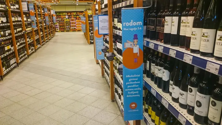 Alkoholis parduotuvėse
