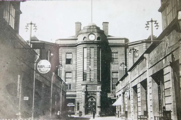 Centralinio žydų banko pasažas, atvirutė iš M. Duškeso kolekcijos