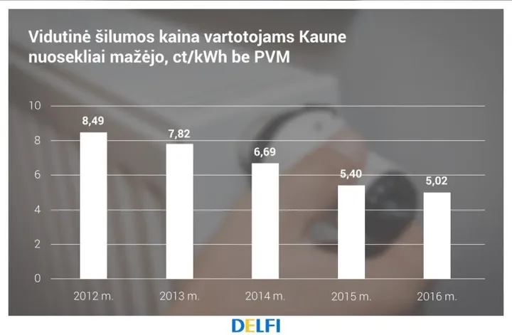 vidutin ilumos kaina