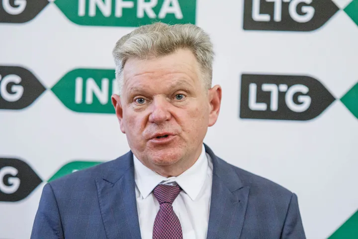Jaroslavo Narkevičiaus ir Lenkijos infrastruktūros ministro Andžėjaus Adamčyko spaudos konferencija