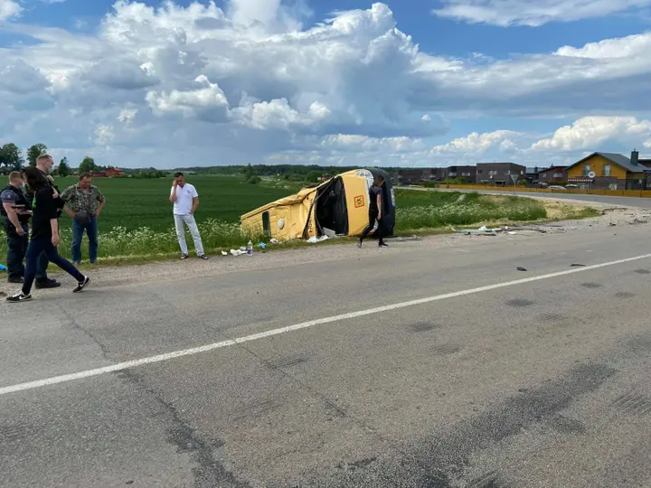 Avarija Kauno rajone / Skaitytojo nuotr.